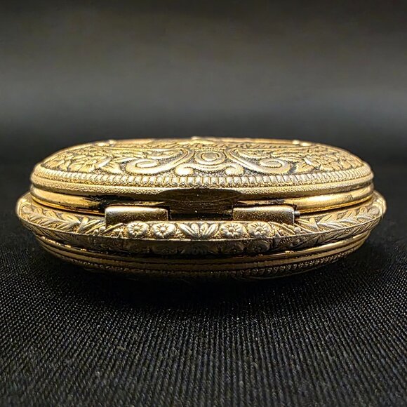 Vintage 70's Sears Roebuck Pocket Watch Stag / Floral Swiss Made - Picture 3 of 13